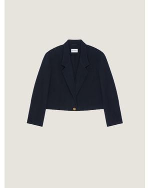 Givenchy Cropped Coat - Blue