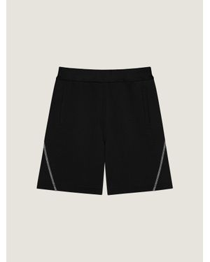Givenchy Bermuda Couture Seam in tessuto garzato - Nero