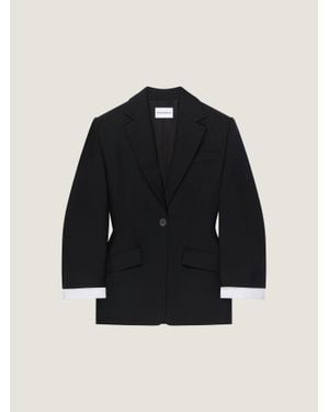 Givenchy Single-Breasted Cocoon Jacket - Blue