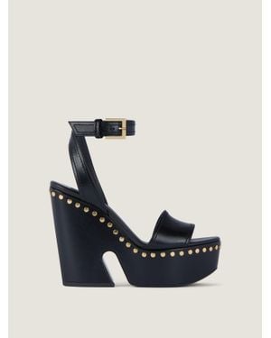 Givenchy Clog Platform Sandals - Blue