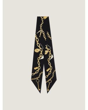 Givenchy Fascia per capelli grande Lucky Charms in seta - Bianco