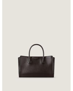 Givenchy Small Antigona Catchall Bag In Shiny Grained Leather - Black