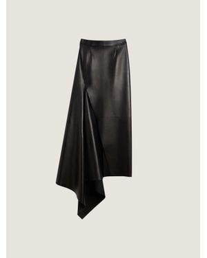 Givenchy Gonna lunga con spacco in pelle - Multicolore
