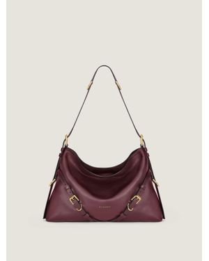 Givenchy Medium Voyou Bag Shiny Leather - Purple