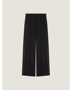 Givenchy Tuxedo Double Pleat Pants - Black
