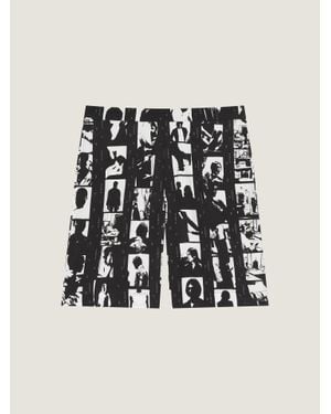 Givenchy Bermuda Shorts With Photographic Negative Print - Black