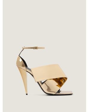 Givenchy Sliced Square Heeled Sandals - Natural