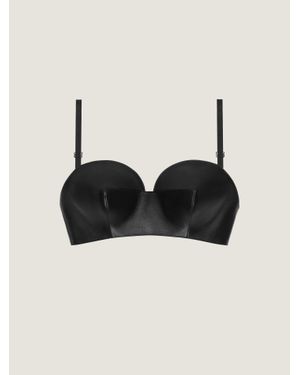 Givenchy Top reggiseno in pelle - Nero