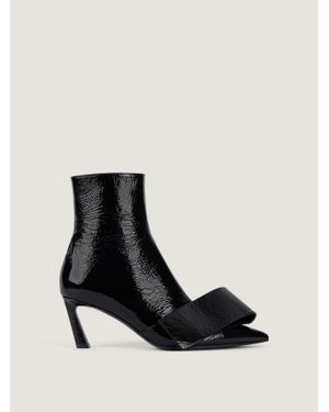 Givenchy Twisted Ribbon Ankle Boots - Black