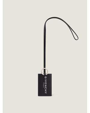 Givenchy Label Credit Card Key Ring - Natural