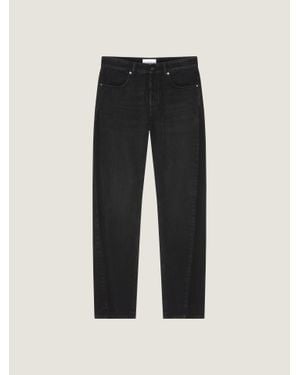 Givenchy Couture Seam Straight Fit Shadow Washed Jeans - Black
