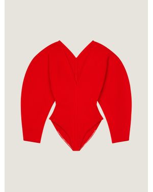Givenchy Cocoon Bodysuit - Red