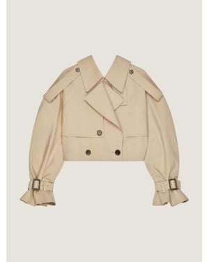 Givenchy Cropped Trench - Natural