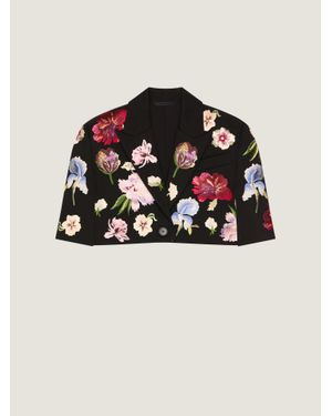 Givenchy Single-Breasted Cropped Jacket - Black