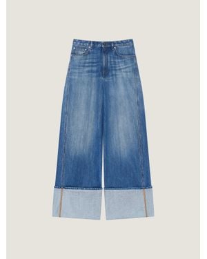Givenchy Medium Turn-Up Jeans - Blue