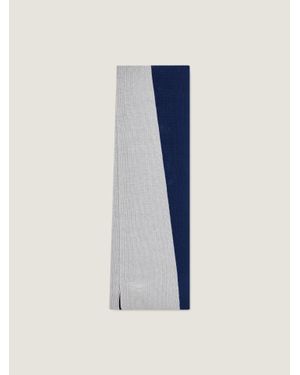 Givenchy Sciarpa bicolore in lana e cashmere - Blu