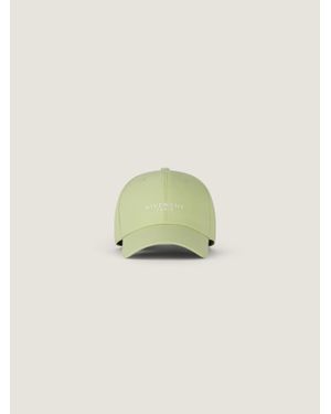 Givenchy Paris Embroidered Cap In Cotton - Green
