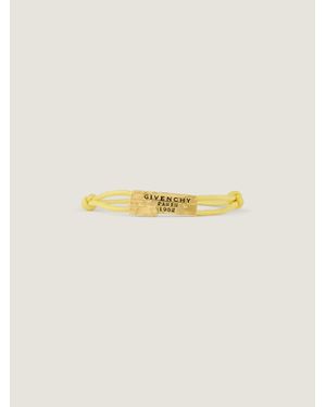Givenchy Bracciale Tape in corda di cotone e metallo - Neutro