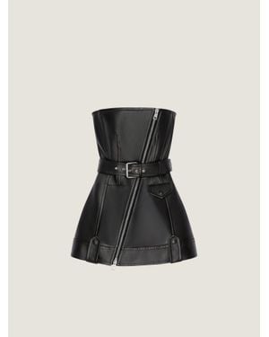 Givenchy Mini Bustier Biker Dress - Black