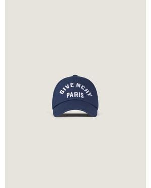 Givenchy Casquette brodée en coton - Bleu