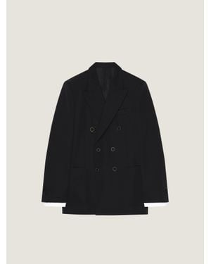 Givenchy Double-Breasted Slim Fit Jacket - Black
