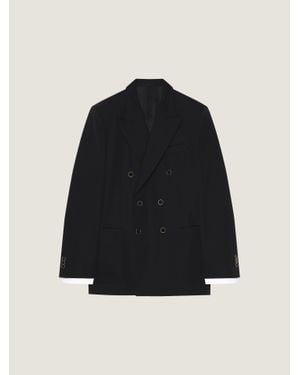 Givenchy Double-Breasted Slim Fit Jacket - Black
