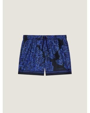 Givenchy Short da mare con stampa Pompom - Blu
