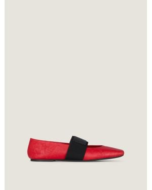 Givenchy Sliced Square Ballerinas - Red