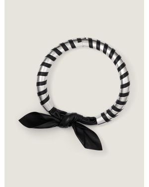 Givenchy Collier torque Chain Bow en métal et cuir - Neutre