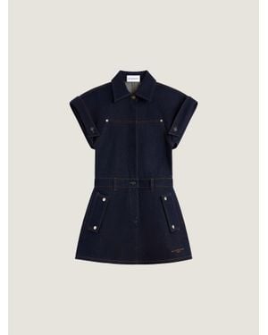 Givenchy Abito mini in denim grezzo - Blu