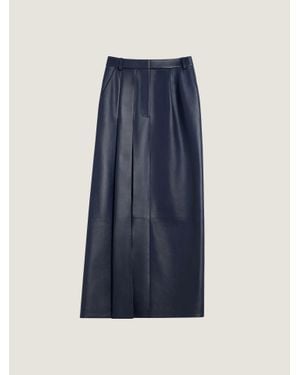Givenchy Slashed Midi Skirt - Blue
