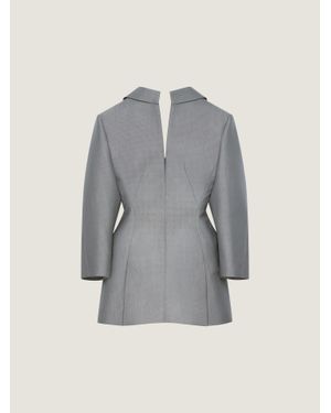 Givenchy Robe tailleur inversée en laine - Gris