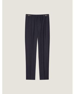 Givenchy Pantaloni da jogging Couture Seam a righe in lana - Blu