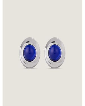 Givenchy Sculpted Gem Earrings - Blue