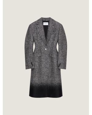 Givenchy Cocoon Fitted Coat - Grey