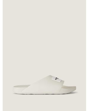 Givenchy Label Slide Mules - Natural
