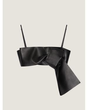 Givenchy Top reggiseno in pelle con fiocco - Neutro