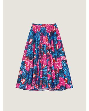 Givenchy Long Circular Skirt - Red