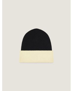 Givenchy Cappello bicolore in lana e cashmere - Nero