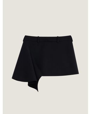 Givenchy Slashed Mini Skirt - Black