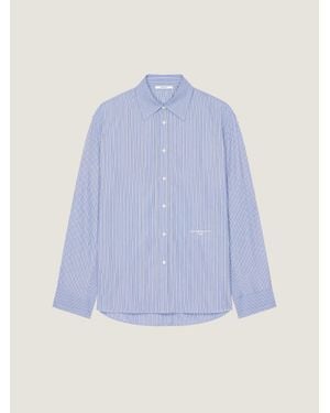 Givenchy Camicia Couture Seam a righe in cotone Oxford - Blu