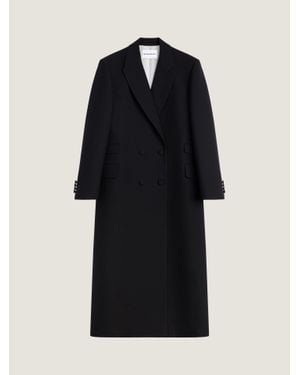 Givenchy Cappotto strutturato lungo in lana - Nero