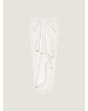 Givenchy Long Wrapped Skirt - Natural