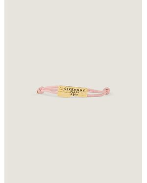Givenchy Bracciale Tape in corda di cotone e metallo - Neutro