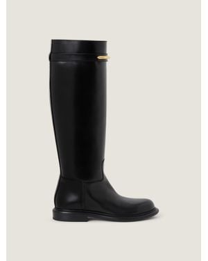 Givenchy Pinch Flat Boots - Black