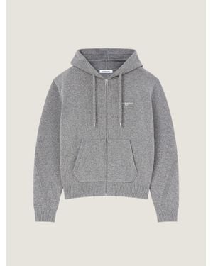 Givenchy Couture Seam Zipped Hoodie - Grey