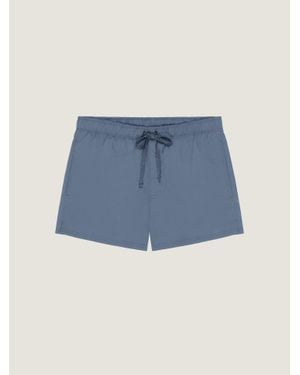 Givenchy Swim Shorts With Paris Embroidery - Blue