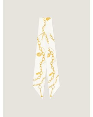 Givenchy Fascia per capelli grande Lucky Charms in seta - Neutro