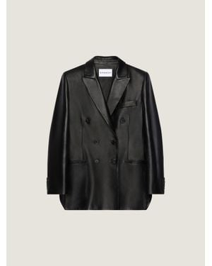 Givenchy Double-Breasted Slashed Jacket - Black
