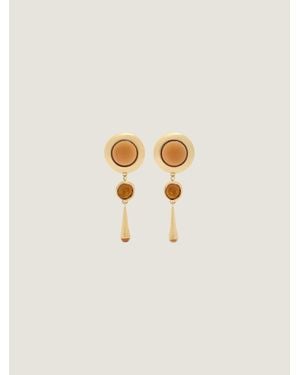 Givenchy Sculpted Gem Earrings - Natural
